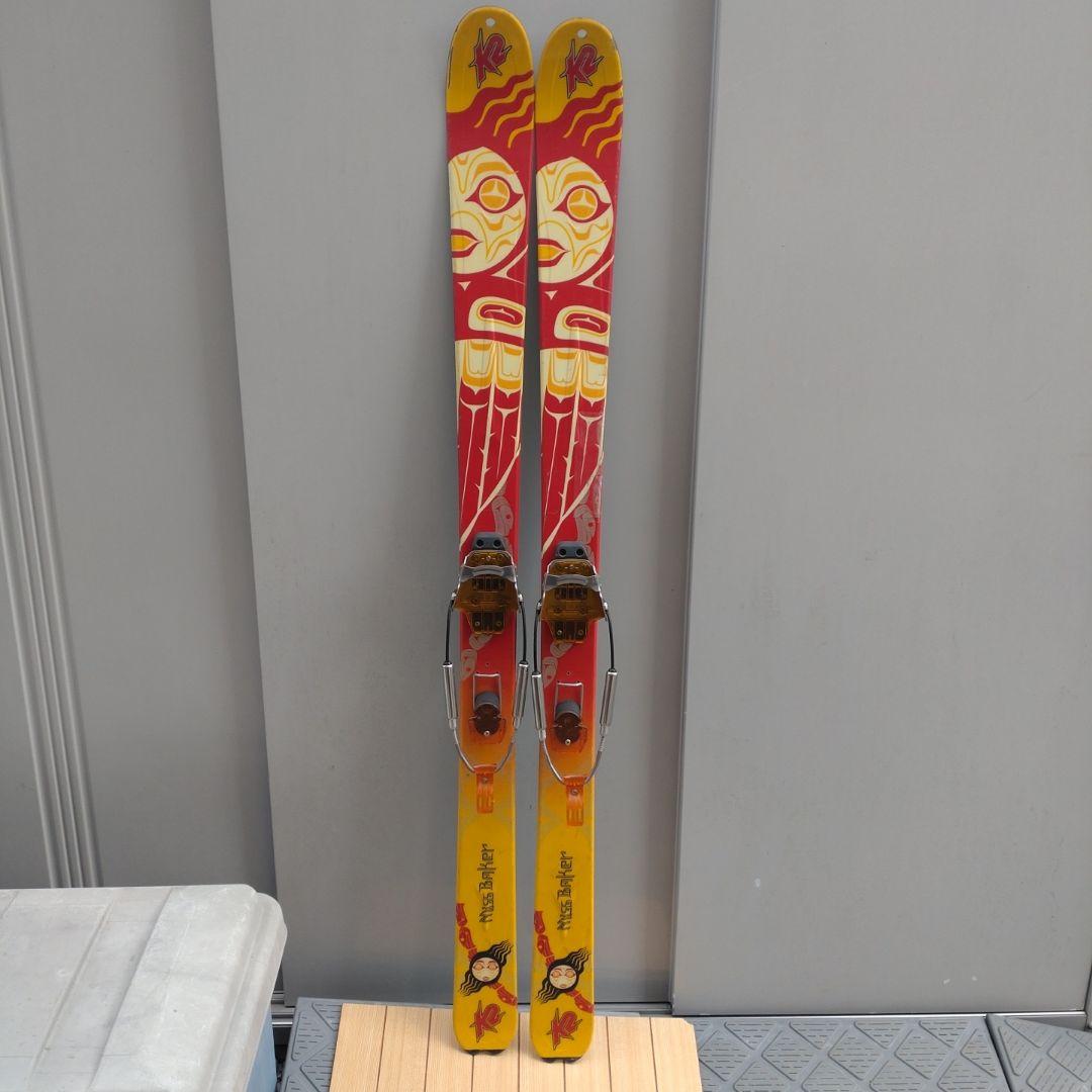 テレマークK2 スキー板162cm シール　流れ止付