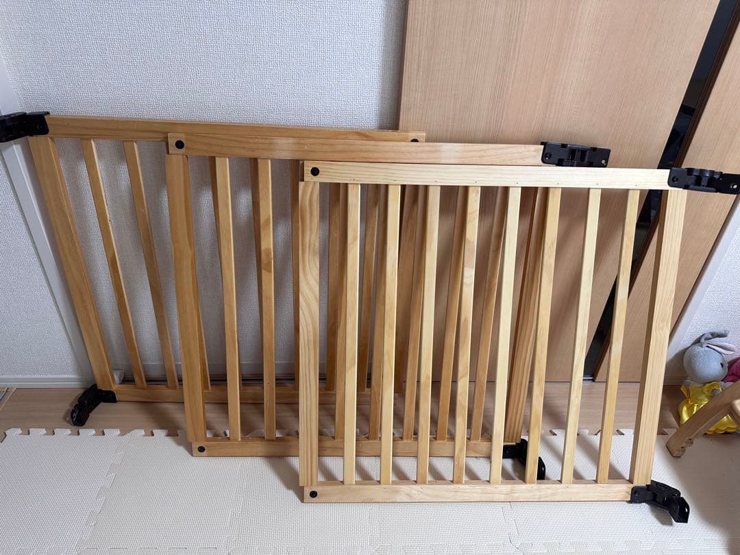 送料無料　日本育児　木製パーテーション　FLEX300-Wベビーゲート　柵