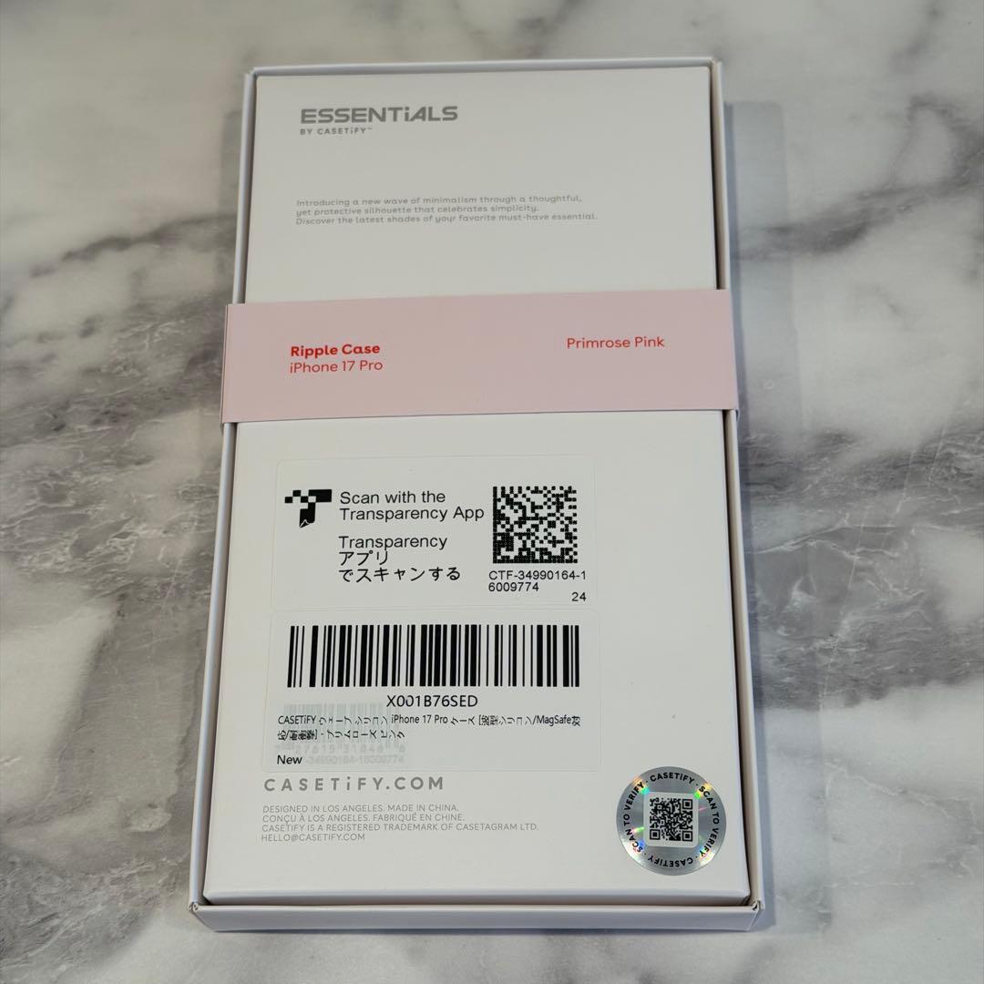 casetify ウェーブシリコン　ケース　iPhone17pro ピンク