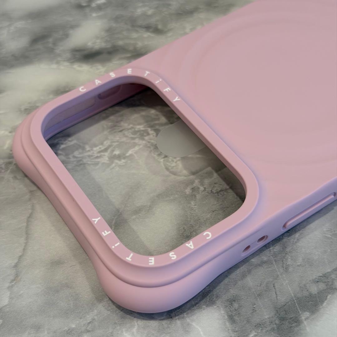casetify ウェーブシリコン　ケース　iPhone17pro ピンク
