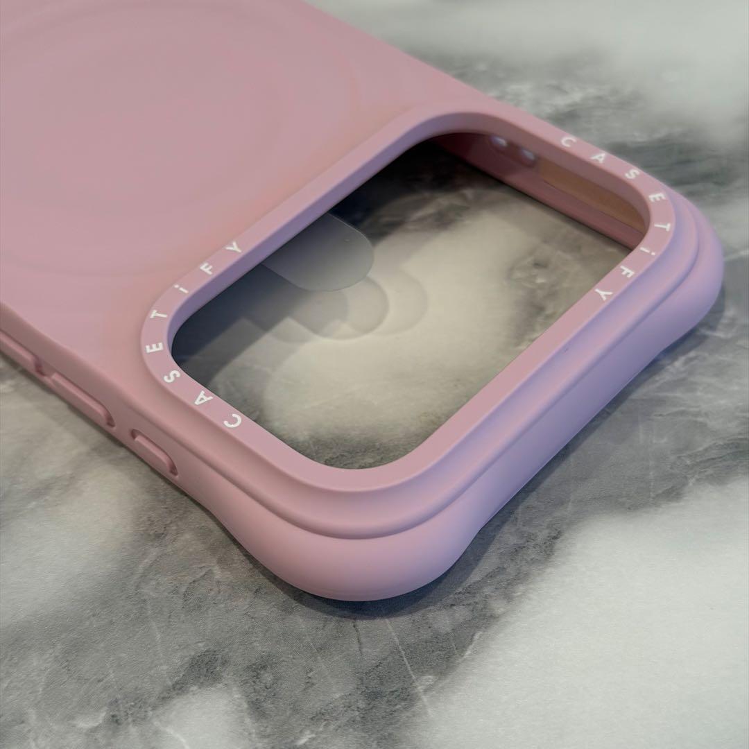 casetify ウェーブシリコン　ケース　iPhone17pro ピンク