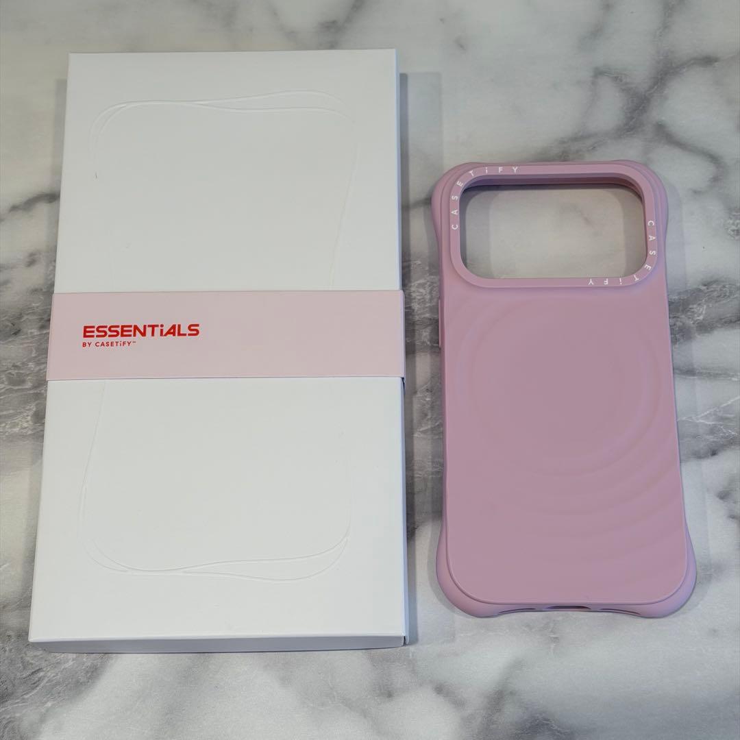 casetify ウェーブシリコン　ケース　iPhone17pro ピンク