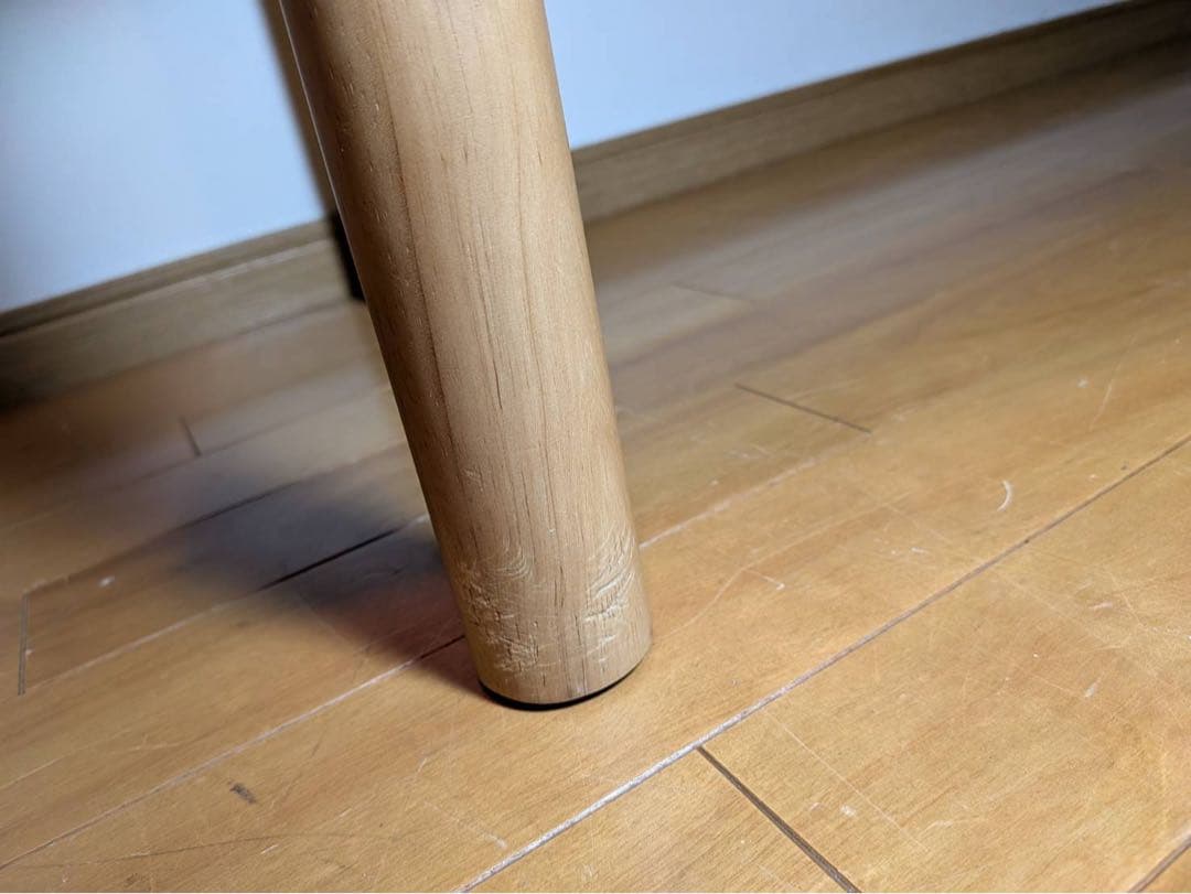 ■送料込■無印良品 木製ミドルテーブル オーク材 ローテーブル センター机