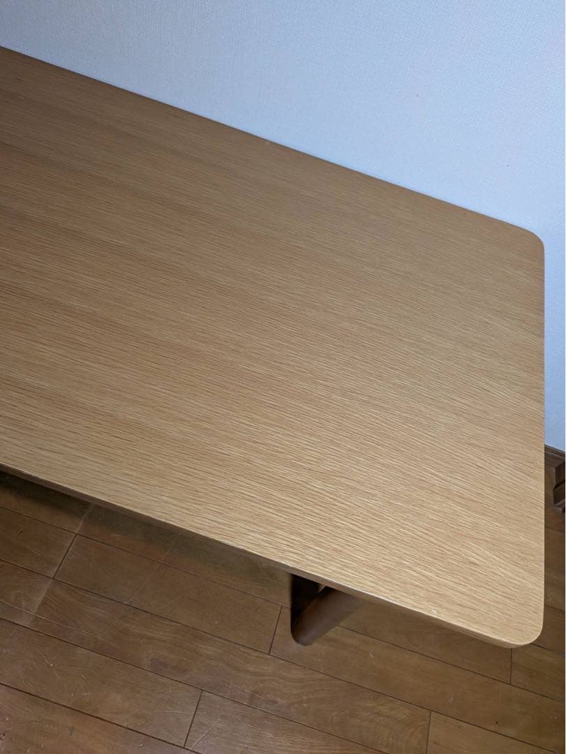 ■送料込■無印良品 木製ミドルテーブル オーク材 ローテーブル センター机