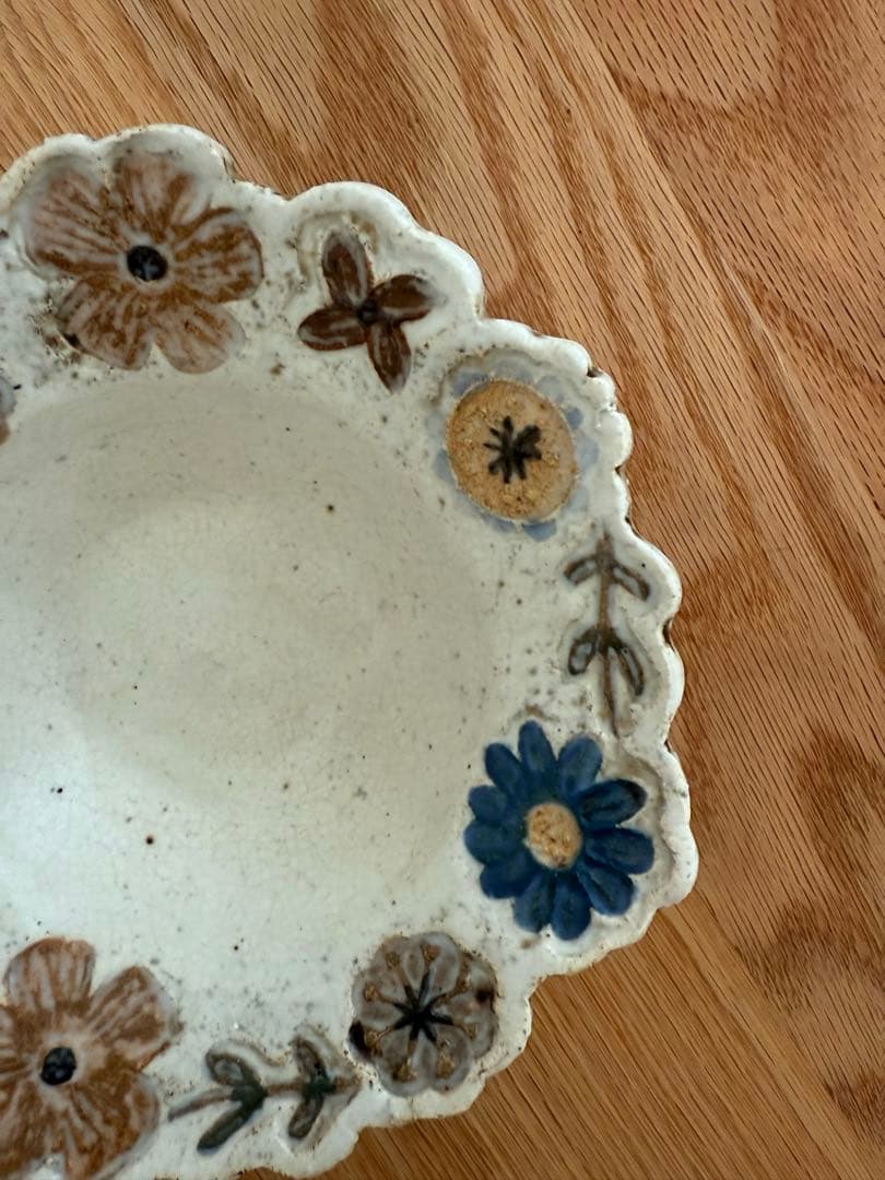 M*i様 本田あつみ　益子焼　ワイルドフラワーシリーズ　ボウル