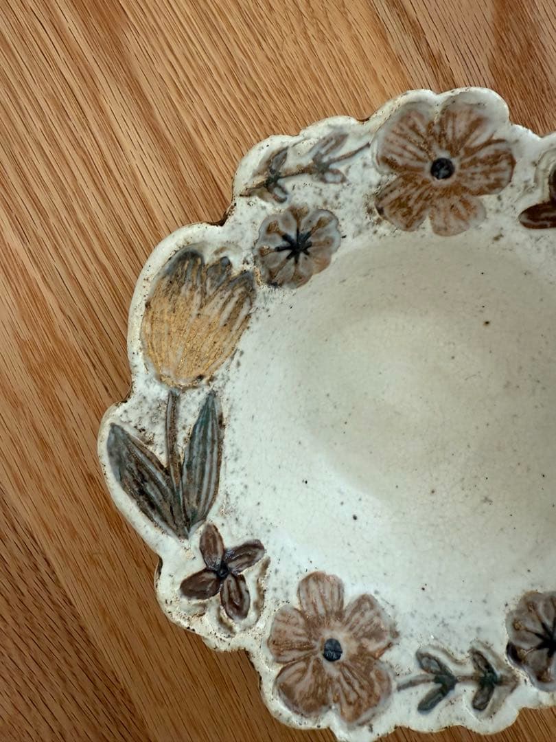 M*i様 本田あつみ　益子焼　ワイルドフラワーシリーズ　ボウル