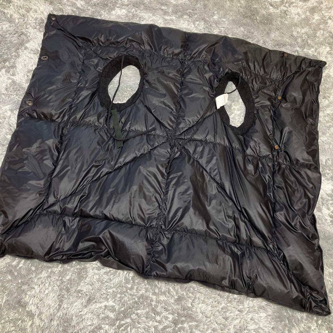 ISAAC SELLAM アイザックセラム ラムスキン ダウンベスト ブラック