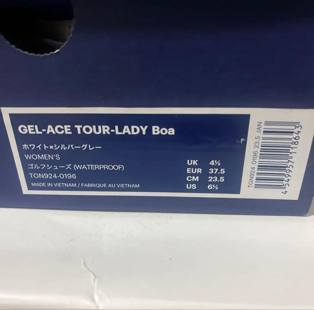 asics ゴルフシューズ BOAシステム ホワイト/ピンク