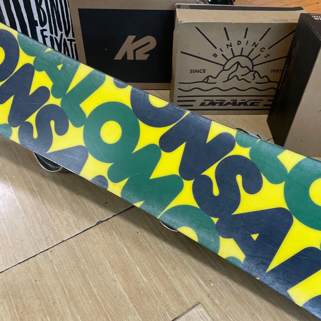 SALOMON×RIDE　サロモン　スノーボードセット　ライドバインディング付き