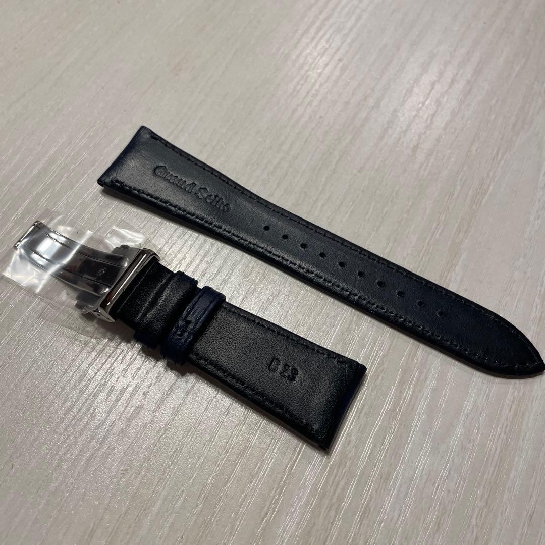 非売品　新品未使用グランドセイコーレザーベルト　23mm ネイビーグラデーション