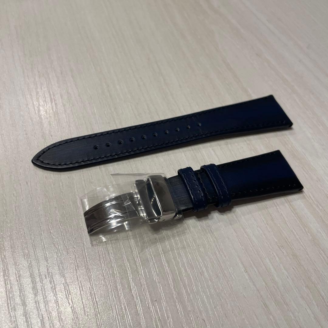 非売品　新品未使用グランドセイコーレザーベルト　23mm ネイビーグラデーション