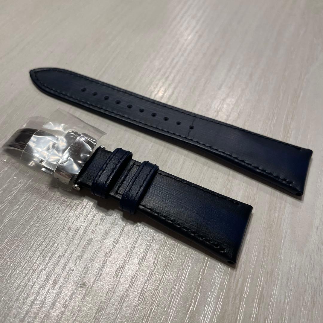 非売品　新品未使用グランドセイコーレザーベルト　23mm ネイビーグラデーション