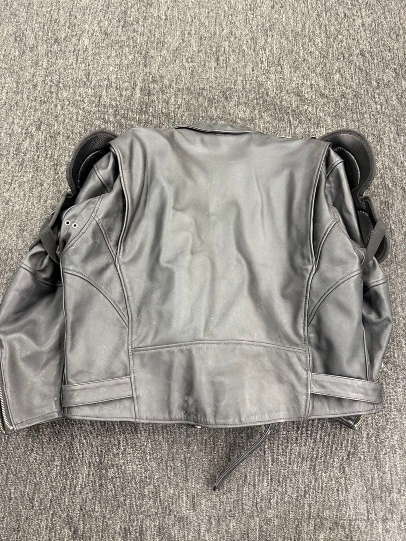 南海部品 NANKAI　レザー 牛革 ジャケット　パンツ　サイズXLB ブラック