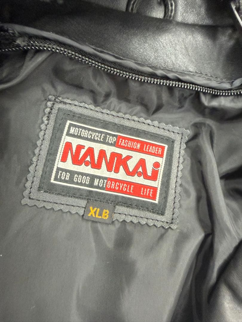 南海部品 NANKAI　レザー 牛革 ジャケット　パンツ　サイズXLB ブラック