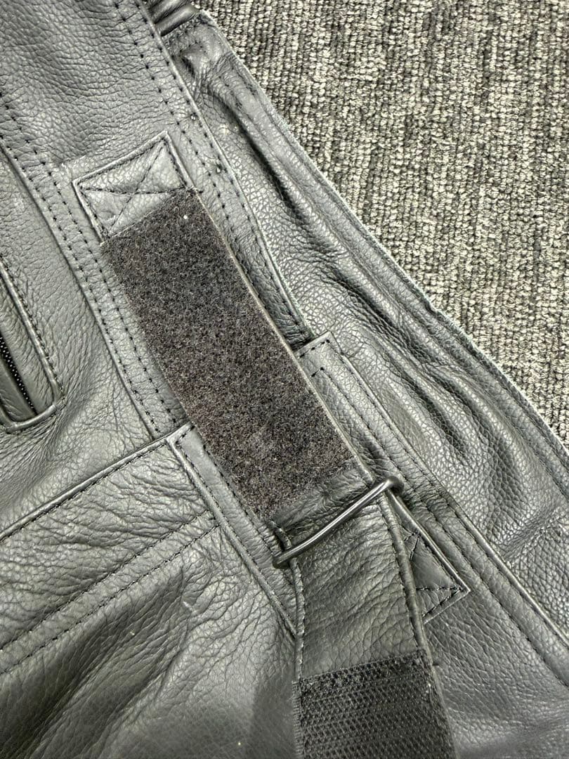 南海部品 NANKAI　レザー 牛革 ジャケット　パンツ　サイズXLB ブラック