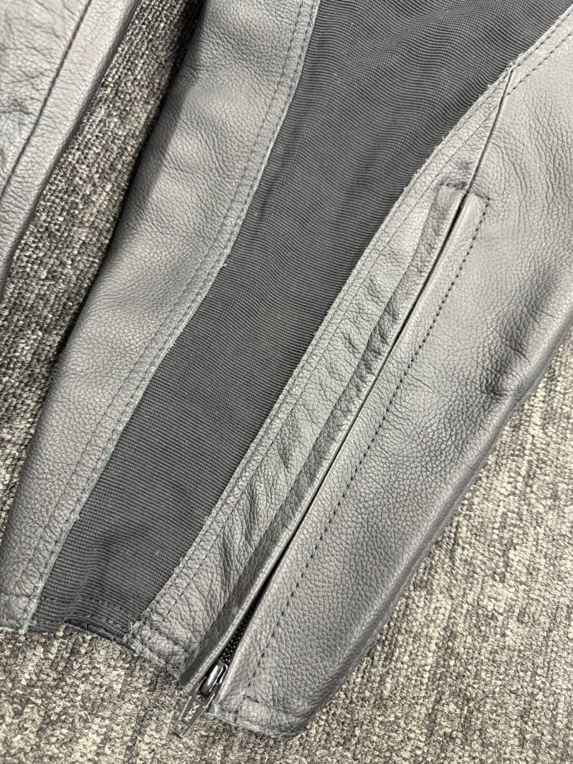 南海部品 NANKAI　レザー 牛革 ジャケット　パンツ　サイズXLB ブラック