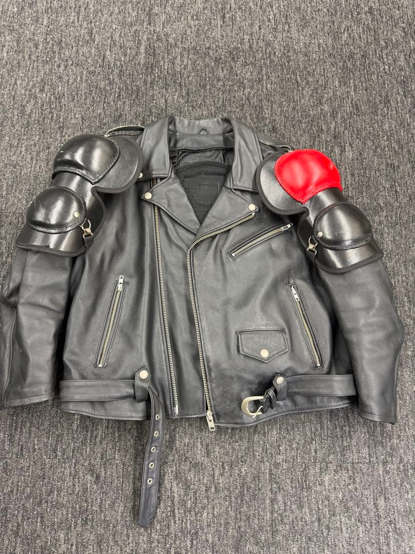 南海部品 NANKAI　レザー 牛革 ジャケット　パンツ　サイズXLB ブラック