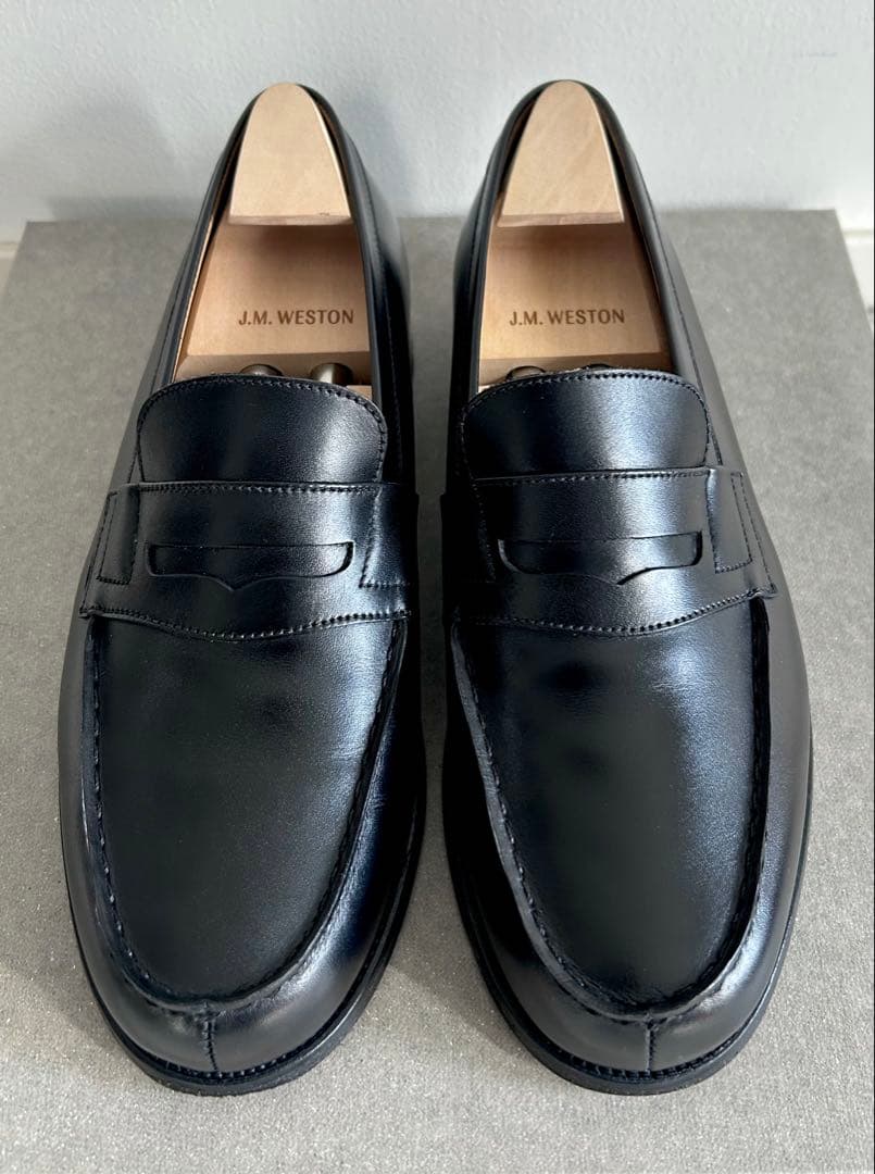 【美品】J.M.WESTON ローファー 180 ボックスカーフ 5E ブラック