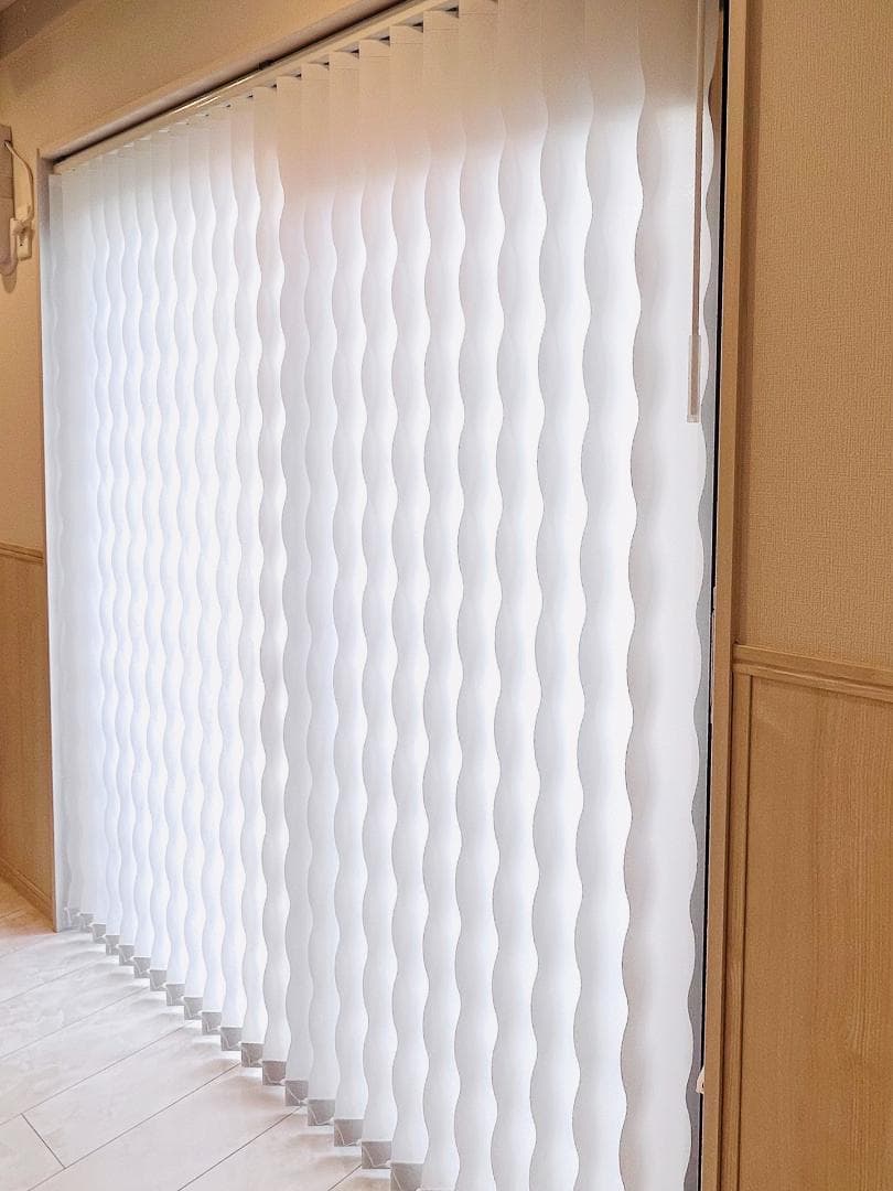 【美品】レールのみ★ ウェーブデザインブラインド★ TOSO デュアルシェイプ