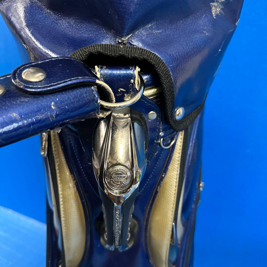 Titleist キャディバッグ アスリートモデル豪華エナメル・ネイビー