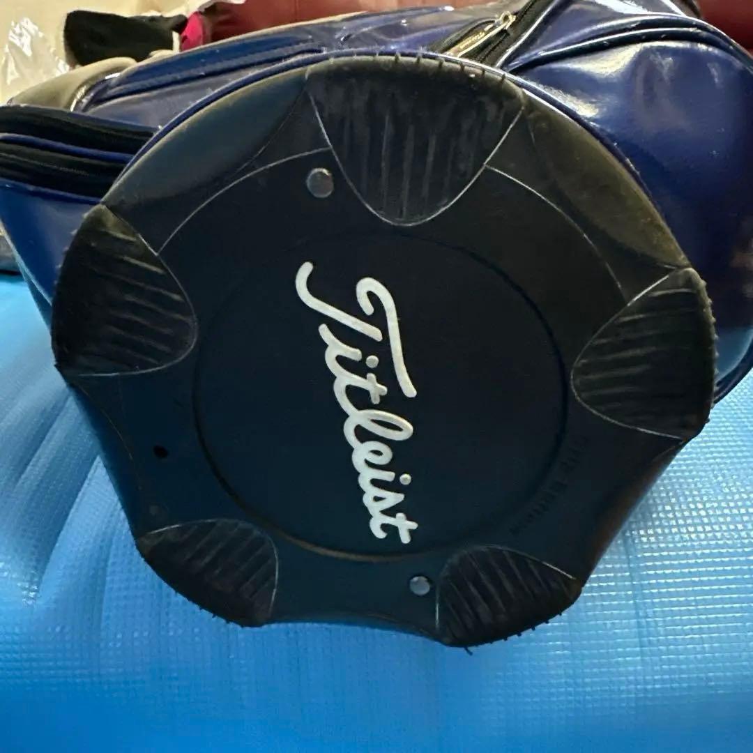 Titleist キャディバッグ アスリートモデル豪華エナメル・ネイビー