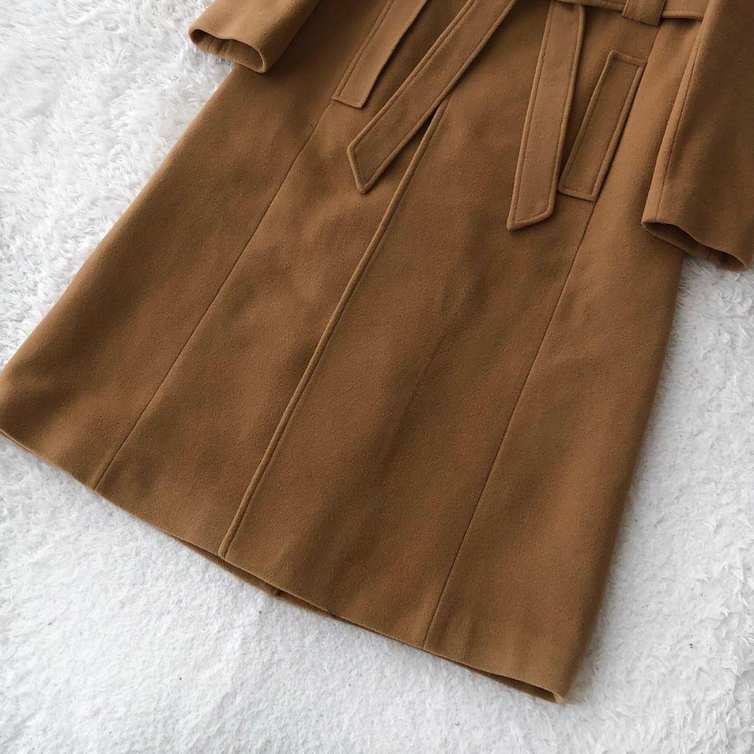 ローレンラルフローレン ガウンコート ロング ベルト キャメル カシミヤ M