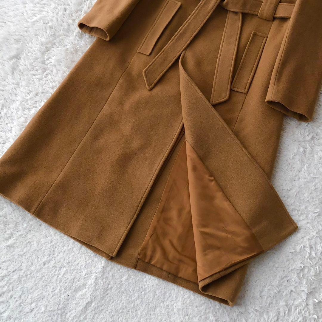 ローレンラルフローレン ガウンコート ロング ベルト キャメル カシミヤ M