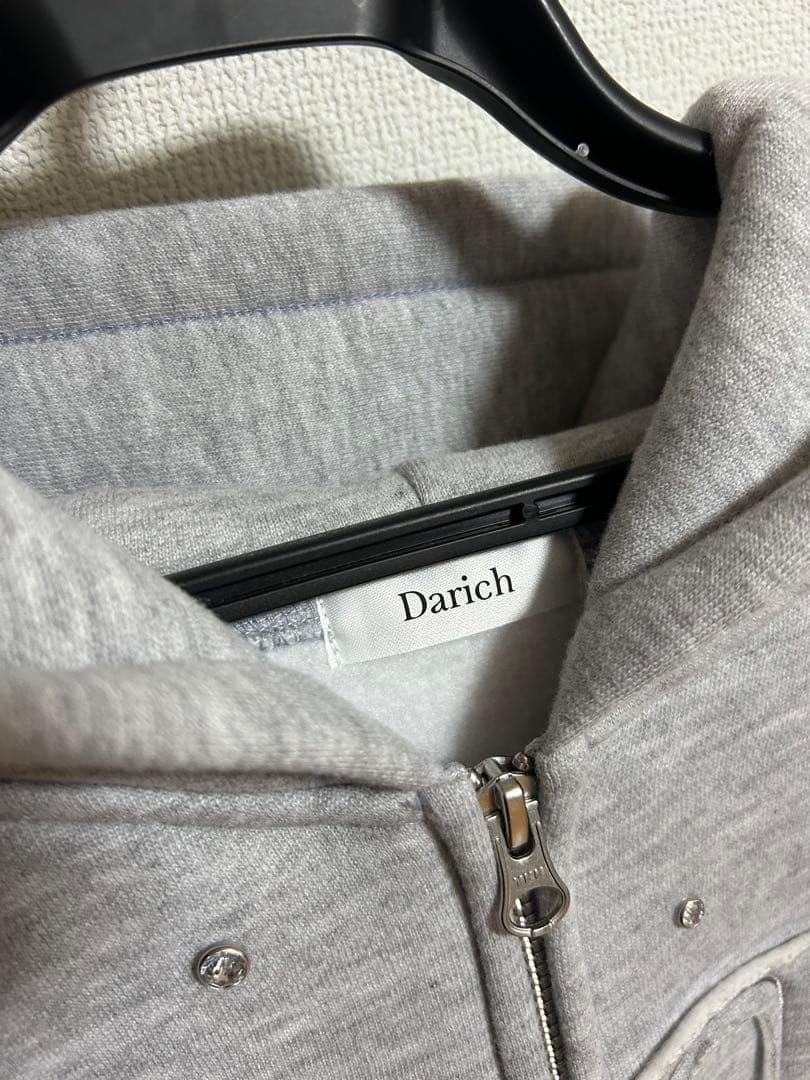 Darich ダーリッチ　DDロゴビジュージップパーカー グレー