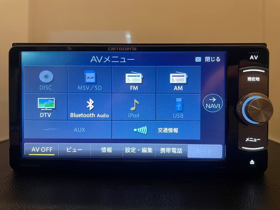 楽ナビAVIC-RW801-D 2025年地図最新2.0.0.版最新オービス