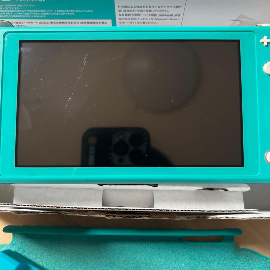 Nintendo Switch Lite ターコイズ 動作問題なし SDカード付