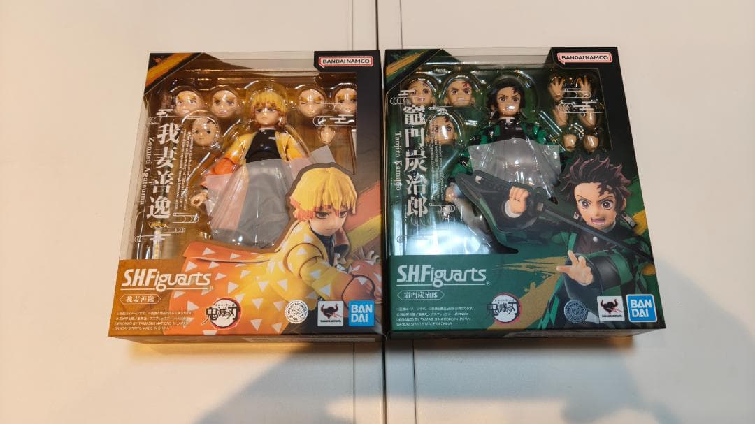 「2個セット」s.h.figuarts 「鬼滅の刃」竈門炭治郎 我妻善逸