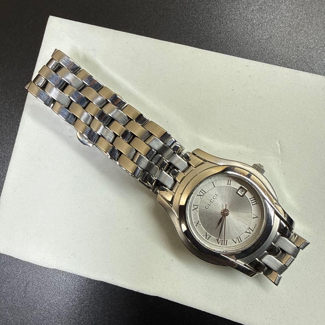 腕時計 GUCCI グッチ 5500L 3針クォーツ デイト レディース