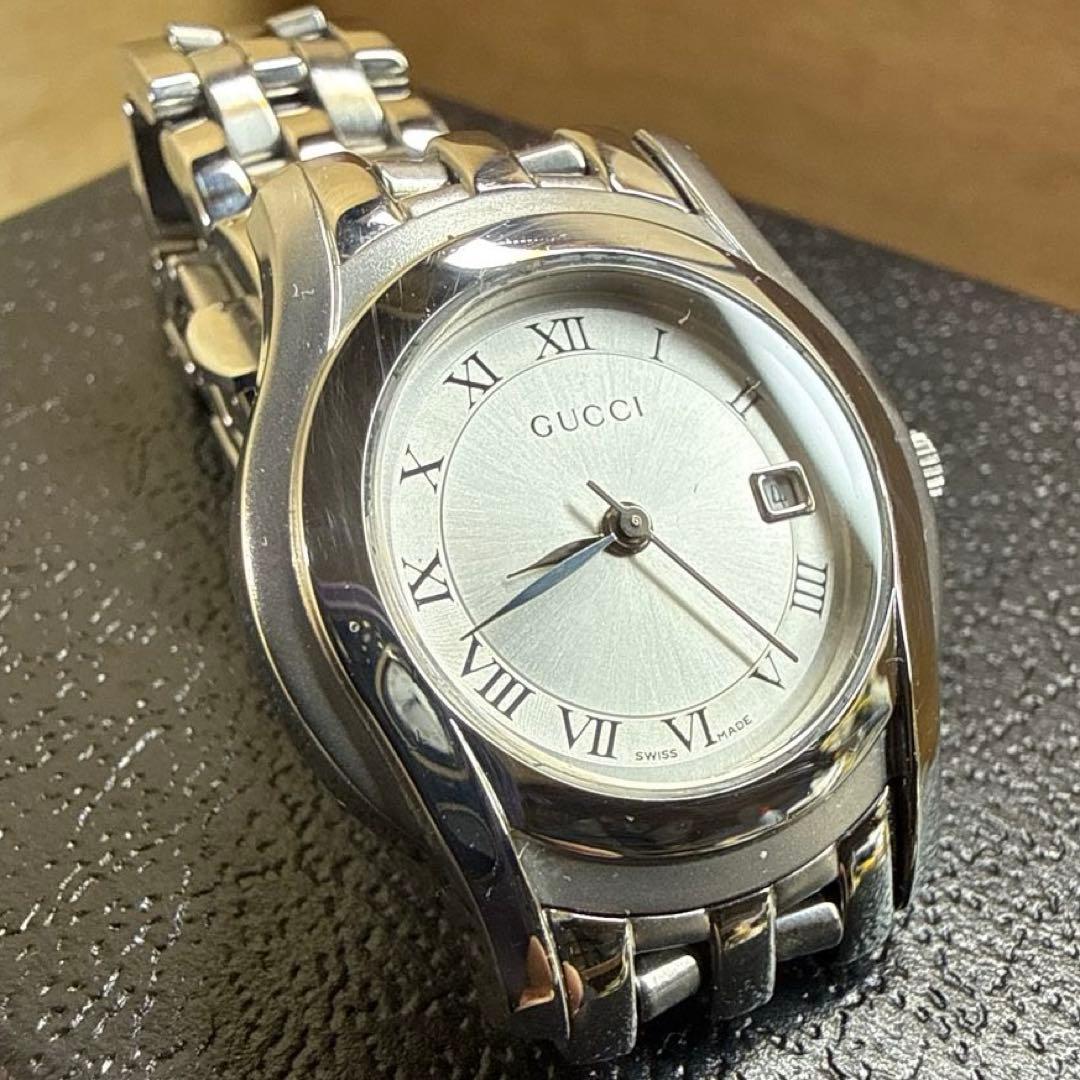 腕時計 GUCCI グッチ 5500L 3針クォーツ デイト レディース