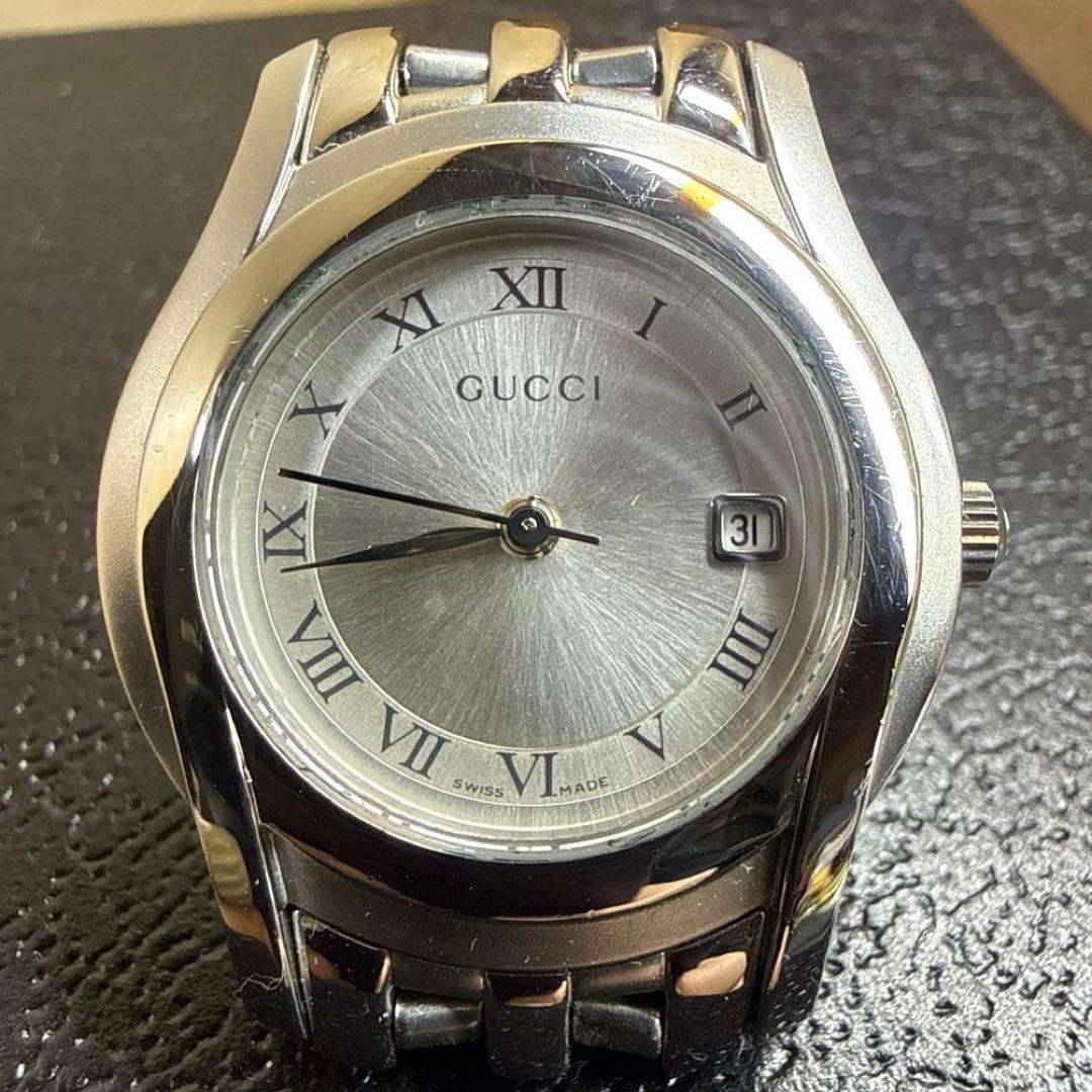 腕時計 GUCCI グッチ 5500L 3針クォーツ デイト レディース
