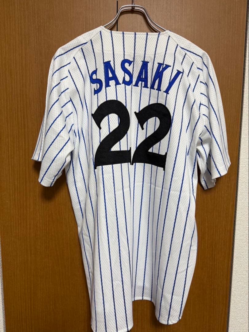 横浜DeNAベイスターズ　#22 佐々木主浩投手　復刻ユニフォーム　Ｌサイズ