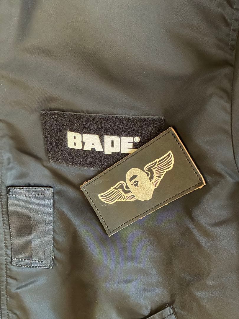 A BATHING APE ALPHA コラボ MA-1ジャケット Lサイズ希少