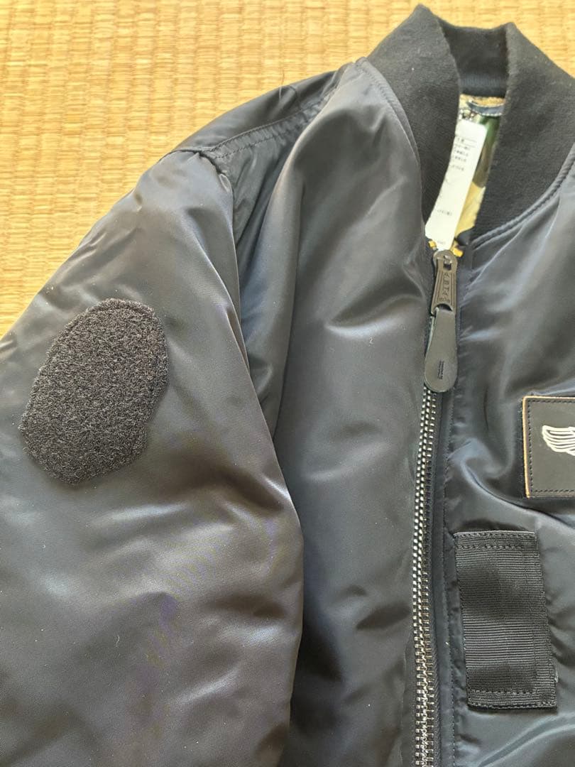 A BATHING APE ALPHA コラボ MA-1ジャケット Lサイズ希少