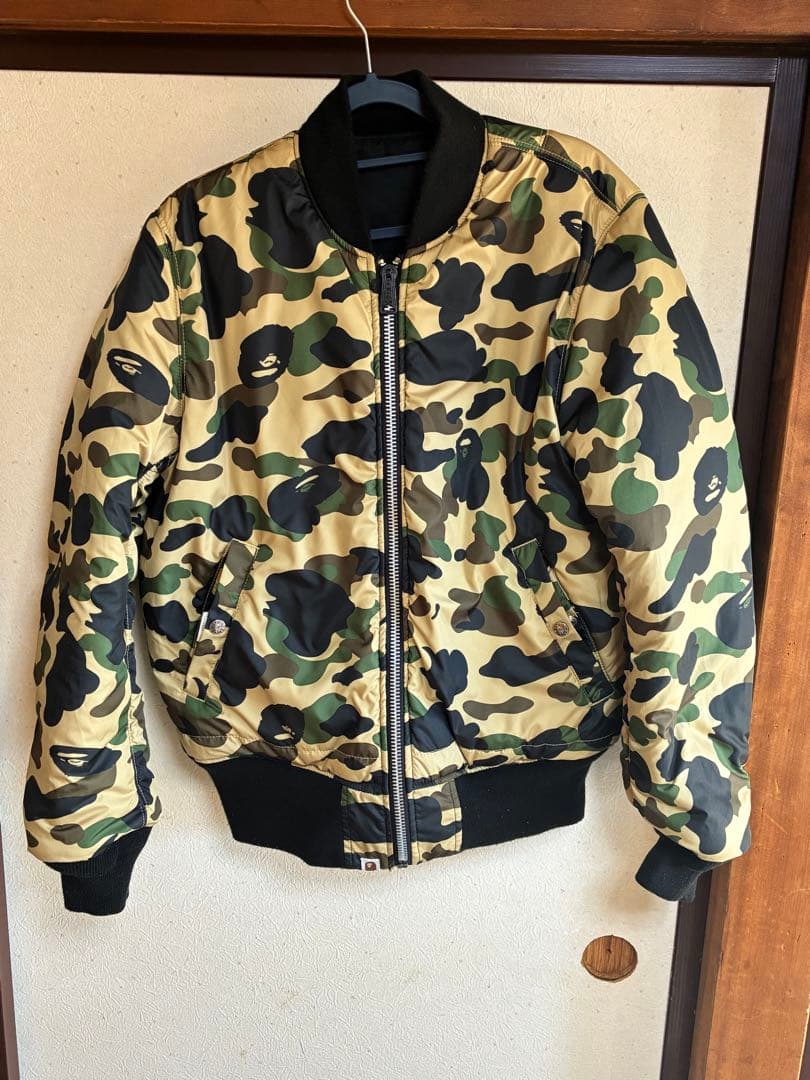 A BATHING APE ALPHA コラボ MA-1ジャケット Lサイズ希少