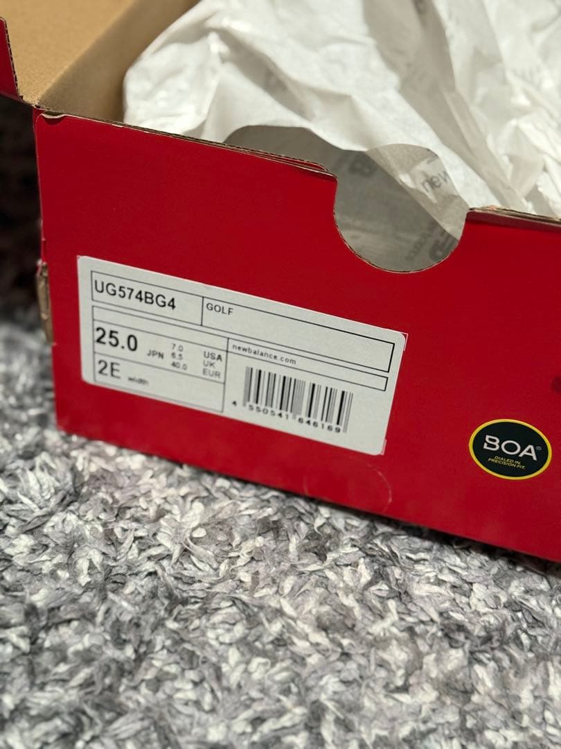 New Balance 574 ゴルフシューズ ホワイト/グリーン