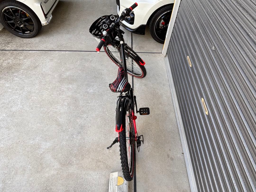 はる　BRIDGESTONE 子供用自転車 24インチ　ブラック／レッド