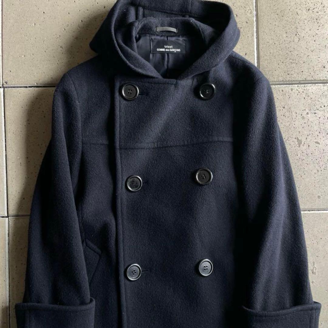 1995 トリコ コムデギャルソン デカボタン フード Aライン ロング コート