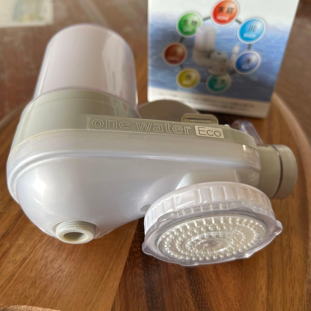 【新品カートリッジ付】蛇口用浄水器　素粒水 ワンウォーターEco