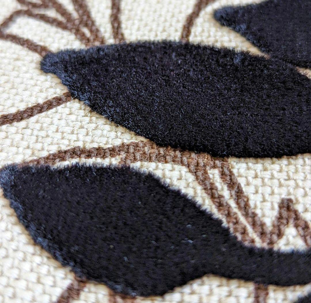 座布団カバー　リネン混【ロイヤル　ジャスミン】4枚　ハンドメイド