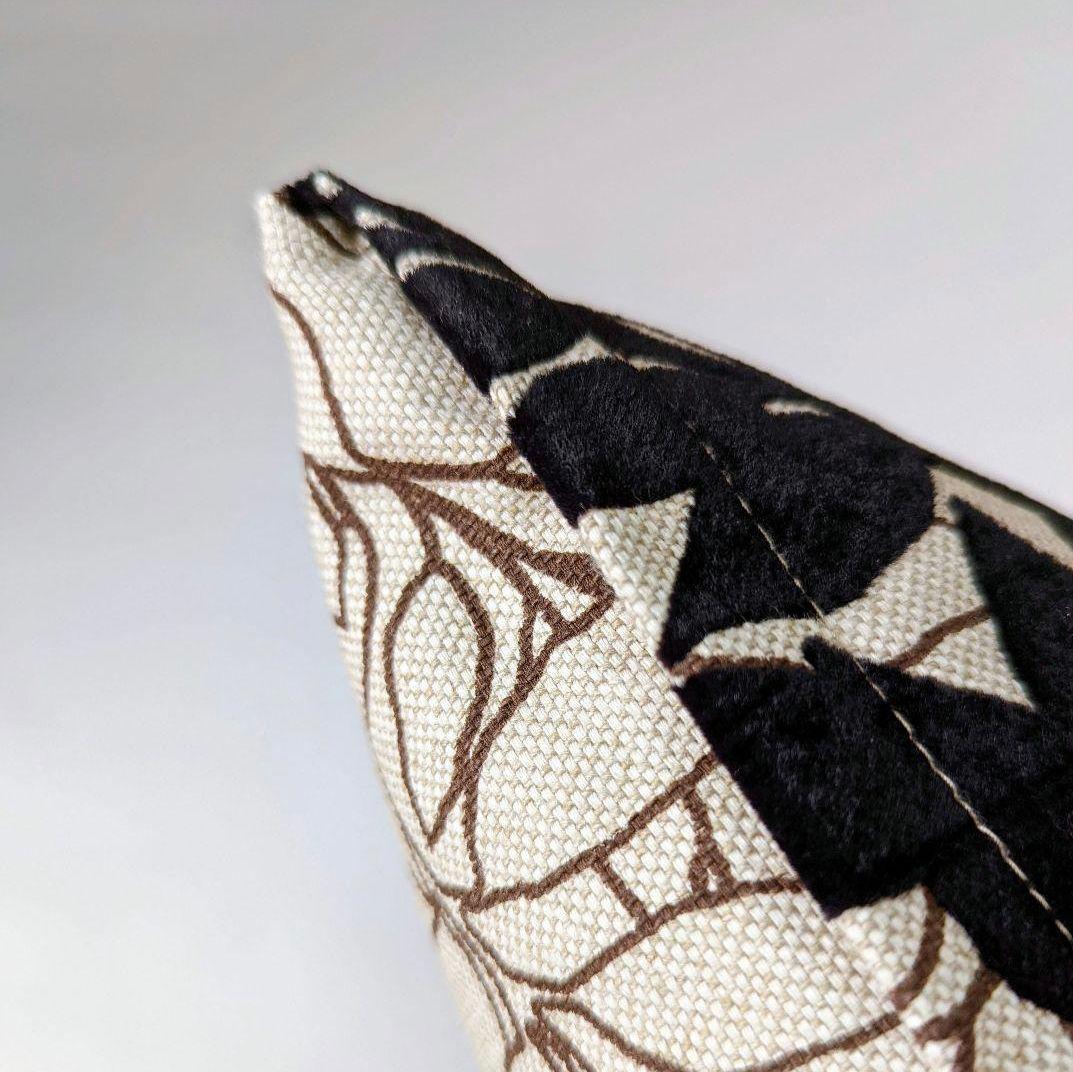 座布団カバー　リネン混【ロイヤル　ジャスミン】4枚　ハンドメイド