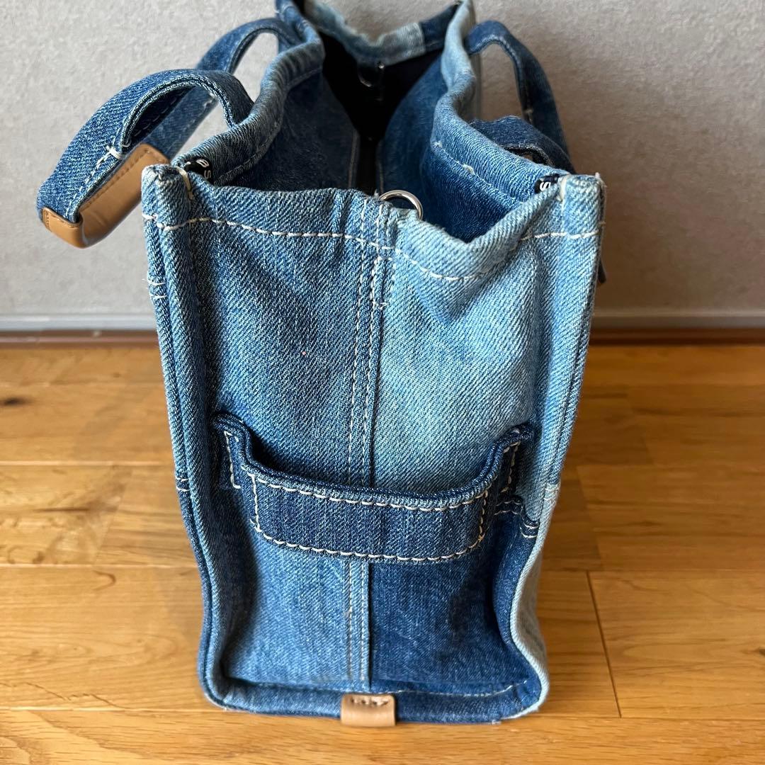 MARC JACOBS THE TOTE BAG デニムトートバッグ　ミディアム