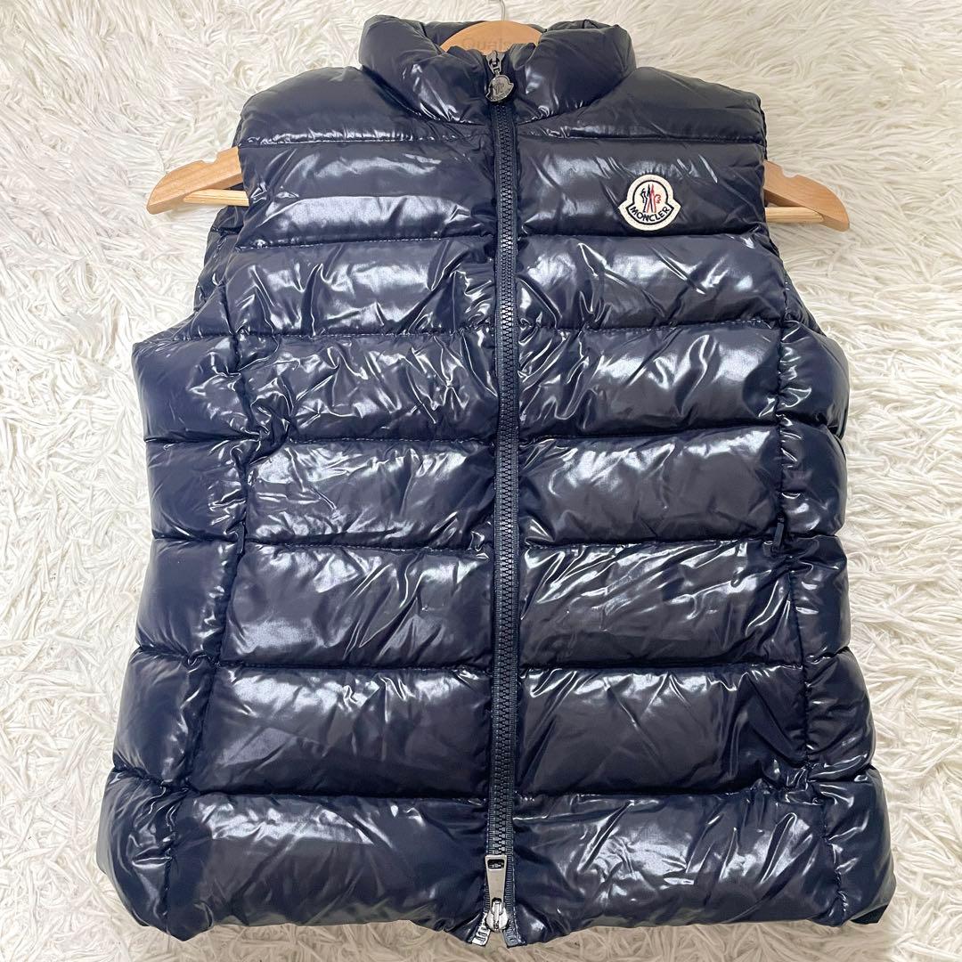 極美品　モンクレール　GHANY GILET ジレ　ネイビー　サイズ1 M相当