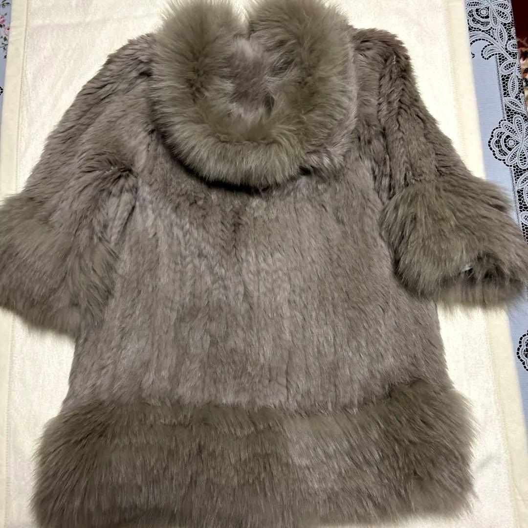 バレンタイン限定値下げダイアグラム　リアルファー　ショートコートフード付き