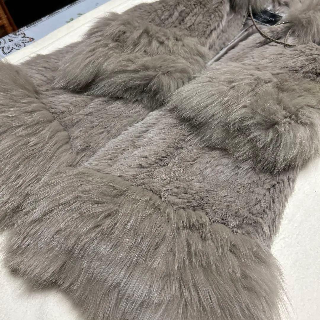 バレンタイン限定値下げダイアグラム　リアルファー　ショートコートフード付き