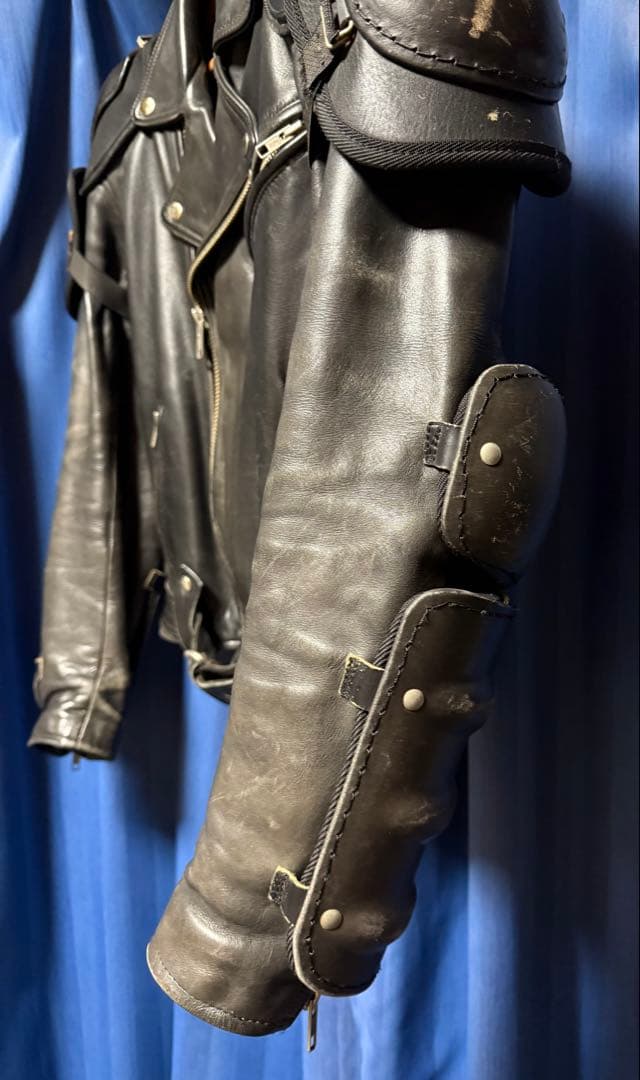 KADOYA カドヤ 牛革 本革 バトルジャケット ダブルレザージャケット L