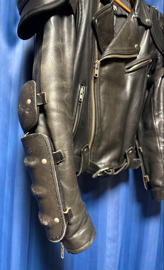 KADOYA カドヤ 牛革 本革 バトルジャケット ダブルレザージャケット L